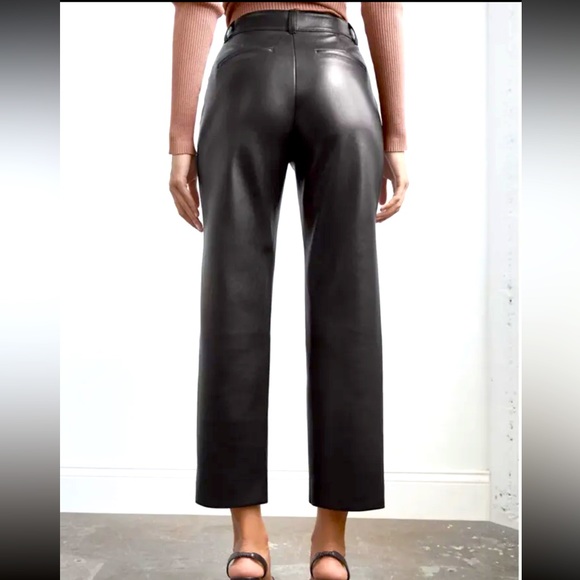 Aritzia Babaton Vegan Leather Command Pants - 10 - Picture 4 of 10